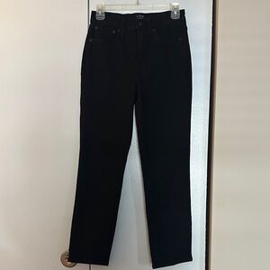 J. Crew Women's Straight Leg Black Jeans